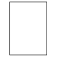White Border Frame Transparent PNG Image