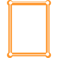 Orange Border Frame Picture PNG Image