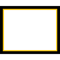 Yellow Border Frame Transparent PNG Image