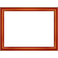 Red Border Frame Transparent Background PNG Image