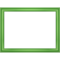 Green Border Frame Transparent Background PNG Image