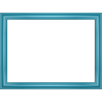 Blue Border Frame Transparent Picture PNG Image