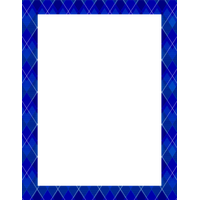 Blue Border Frame PNG Image