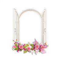 Pink Flower Frame Picture PNG Image