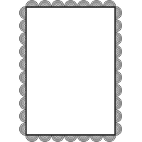 Gray Border Frame Transparent Background PNG Image