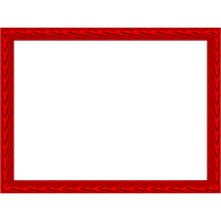 Red Border Frame Photos PNG Image