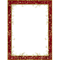 Maroon Border Frame Clipart PNG Image