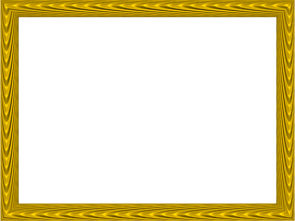 Yellow Border Frame Transparent PNG Image
