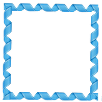 Blue Border Frame Transparent PNG Image