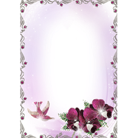 Purple Border Frame Clipart PNG Image