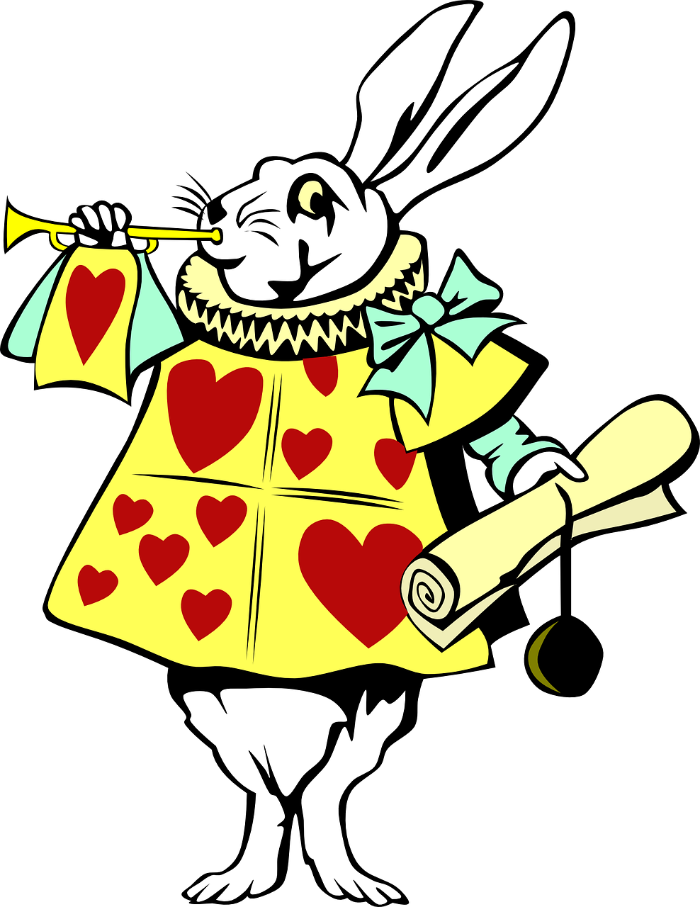 Wonderland Alice Rabbit In PNG Free Photo PNG Image
