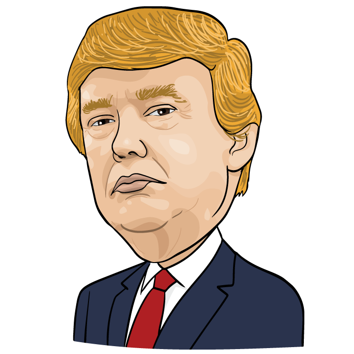 Hairstyle Caricature Trump Communication Donald Royaltyfree PNG Image