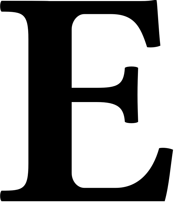 Letter E PNG Image