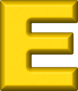 Letter E PNG Image