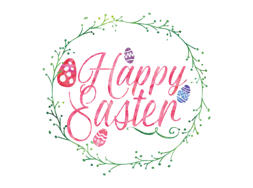 Text Easter Happy Free Transparent Image HQ PNG Image