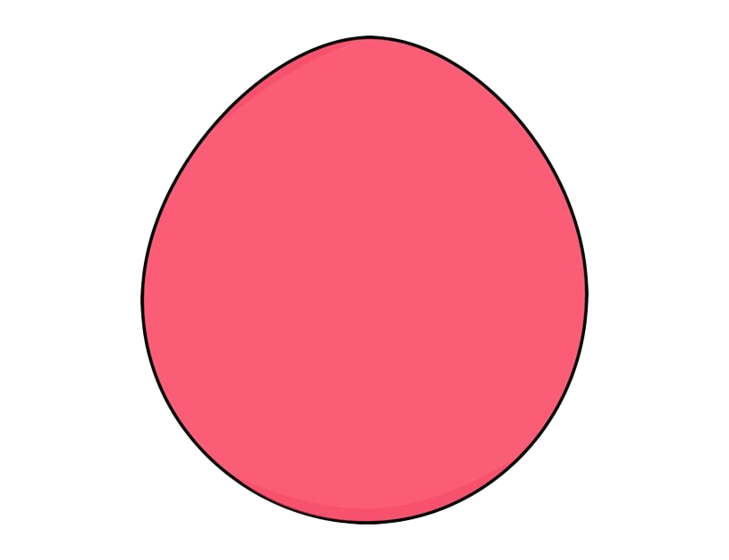 Pink Plain Easter Egg Free Clipart HQ PNG Image