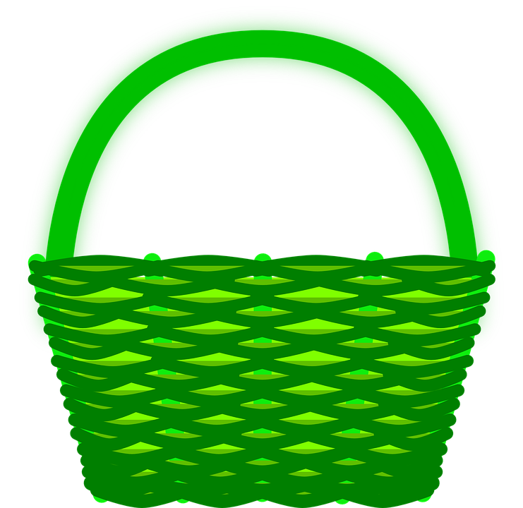 Empty Easter Basket Clipart PNG Image