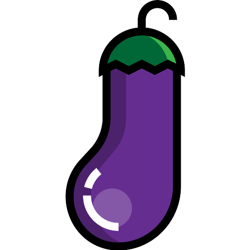 Vector Eggplant Free Clipart HQ PNG Image