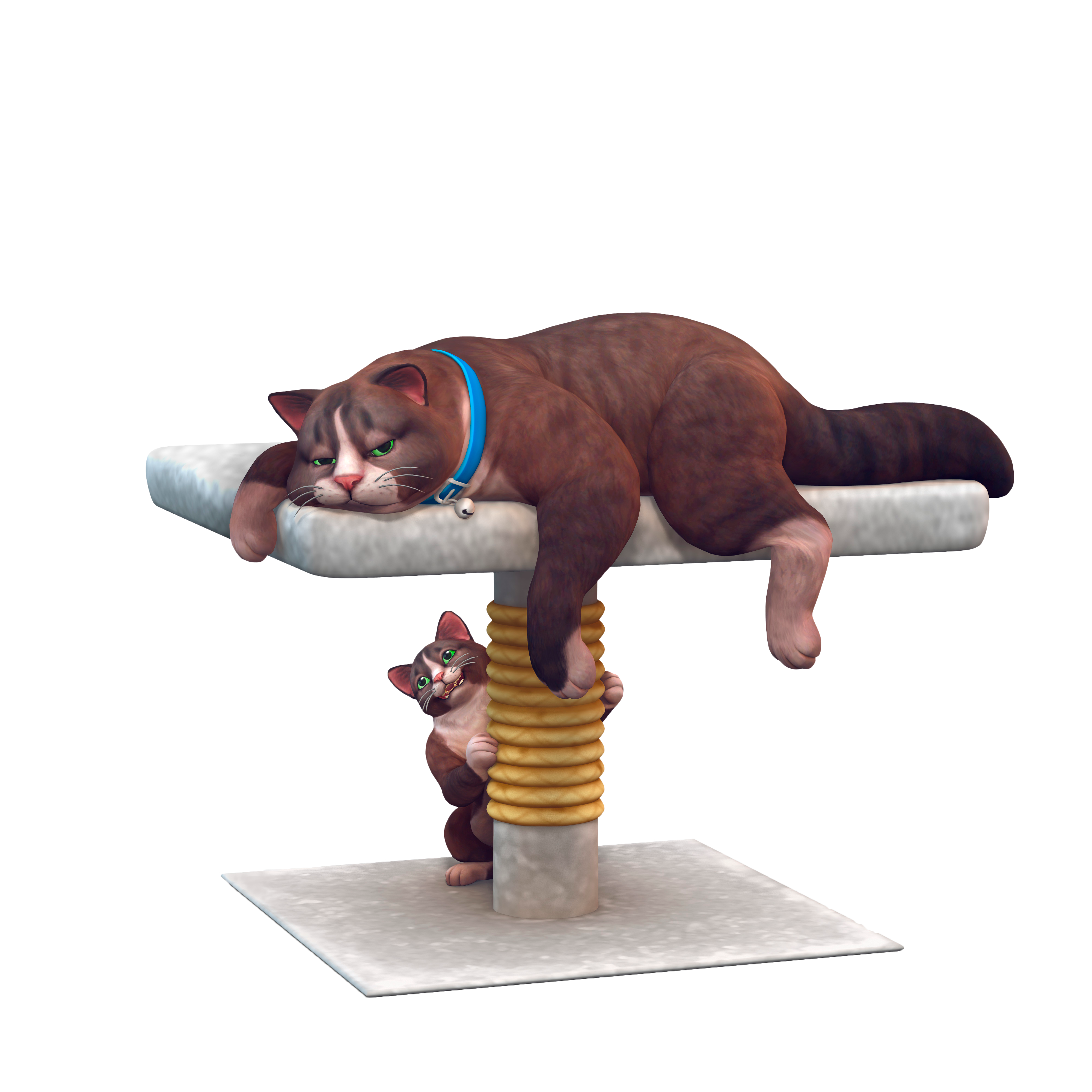 Sims Dog Figurine Cat Cats Dogs PNG Image