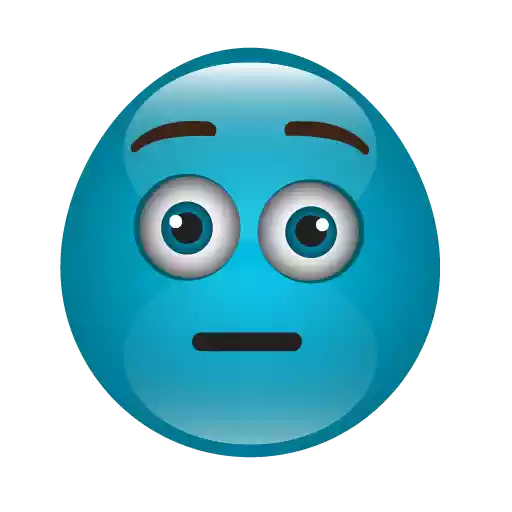 Blue Emoji Free Clipart HD PNG Image