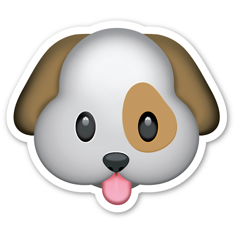 Emoticon Whatsapp Smiley Dog Emoji Free HQ Image PNG Image