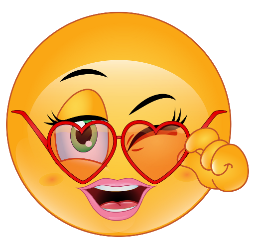 Emoticon Flirty Smiley Love Flirting Emoji PNG Image