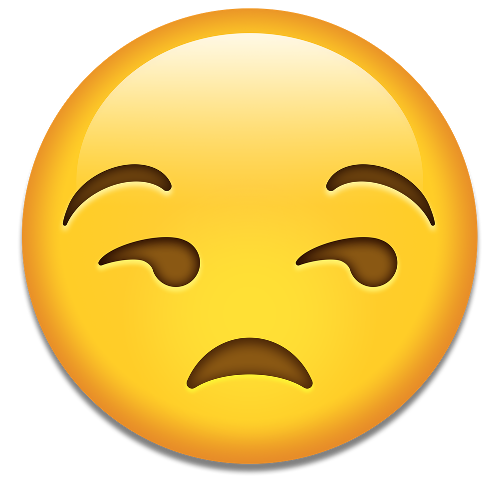 Emoticon Face Unamused Emoji PNG Free Photo PNG Image