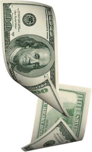 Falling money PNG Image