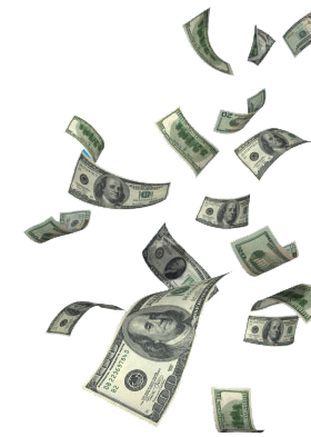 Falling money PNG Image
