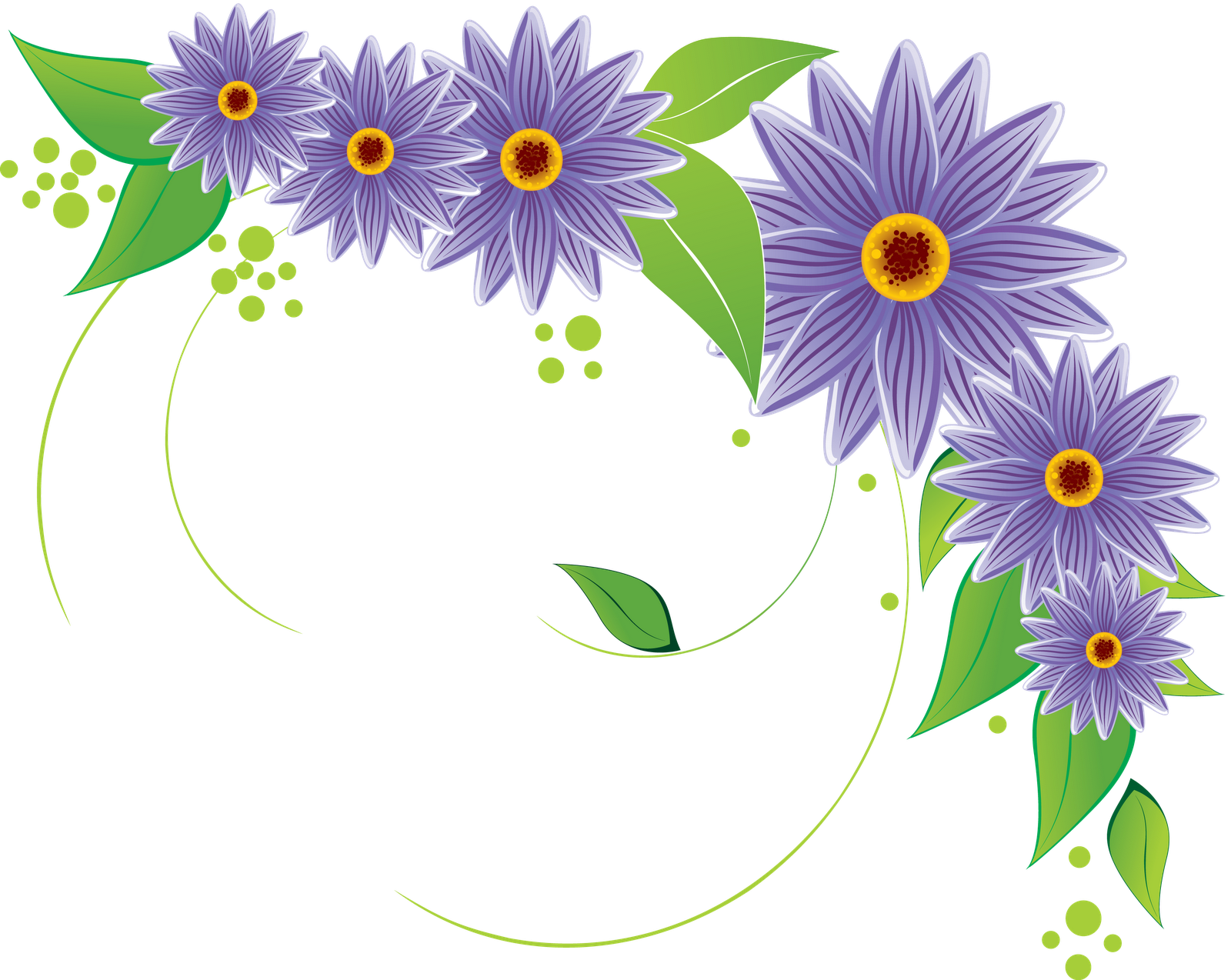 Vector Flowers PNG Image High Quality PNG Image