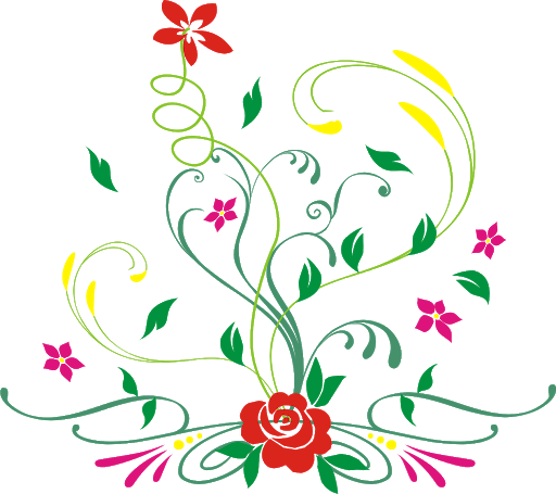 Vector Swirl Flower Art Free PNG HQ PNG Image