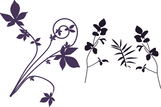 Swirl Flower Silhouette PNG Image High Quality PNG Image