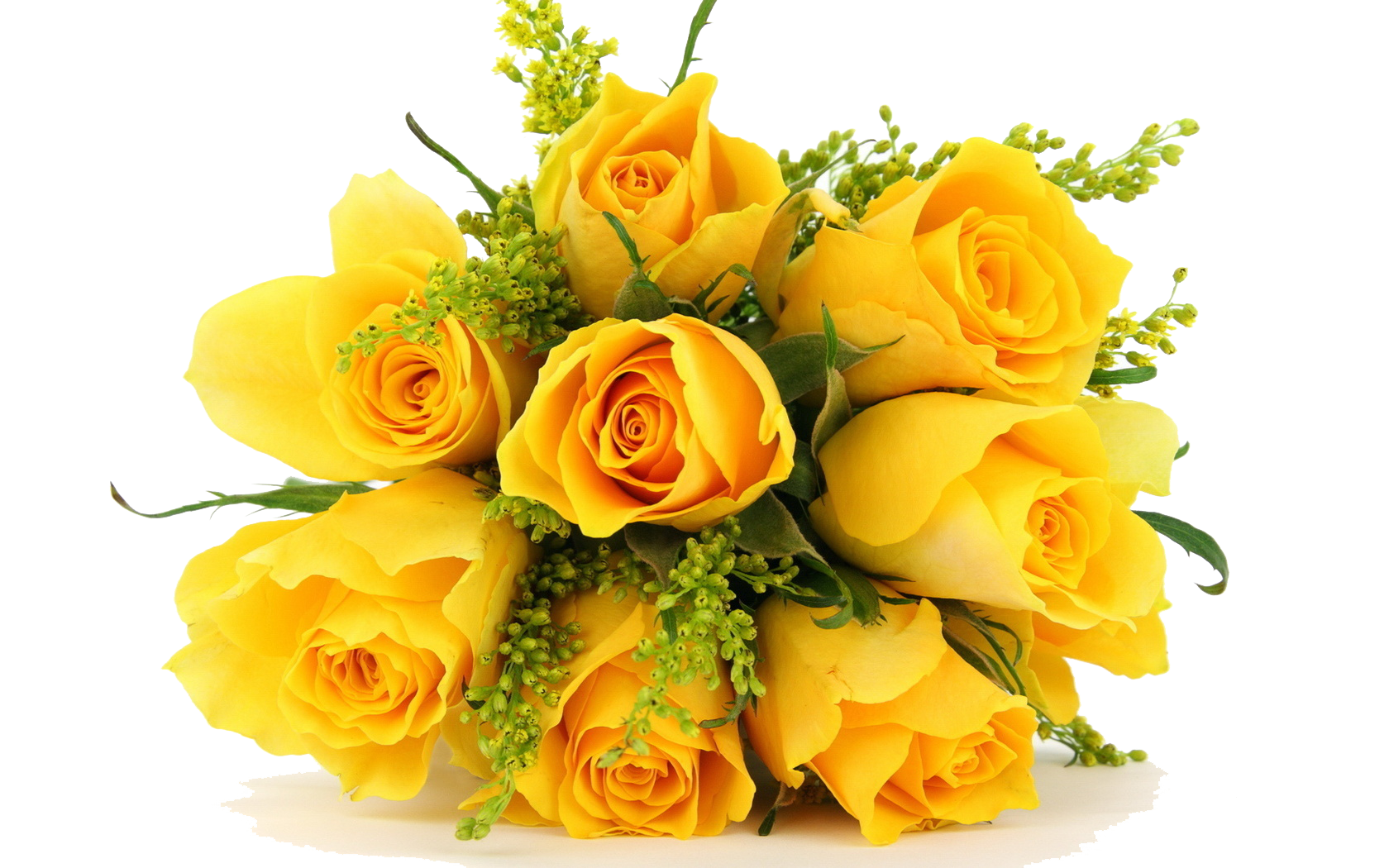 Yellow Flowers Bouquet Photos PNG Image