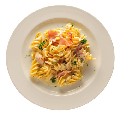 Food Plate Top Pasta View PNG Image