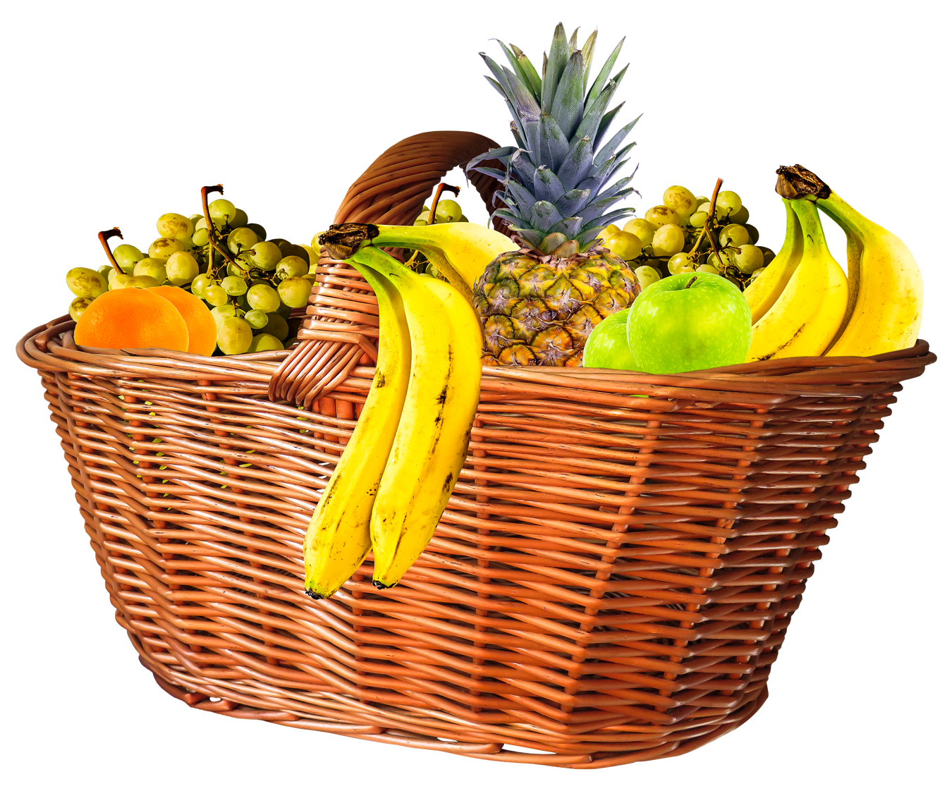 Basket Fresh Fruit HD Image Free PNG Image