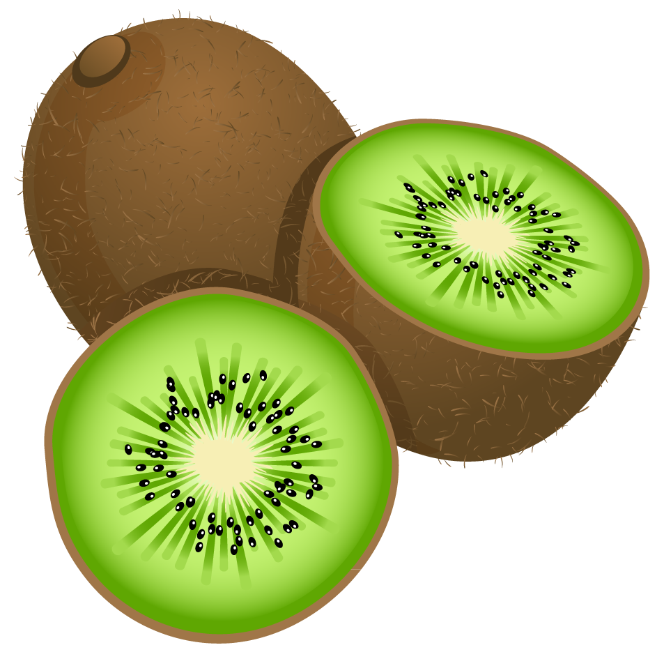 Kiwi Painted Photography Frut Large Kiwifruit Stock PNG Image