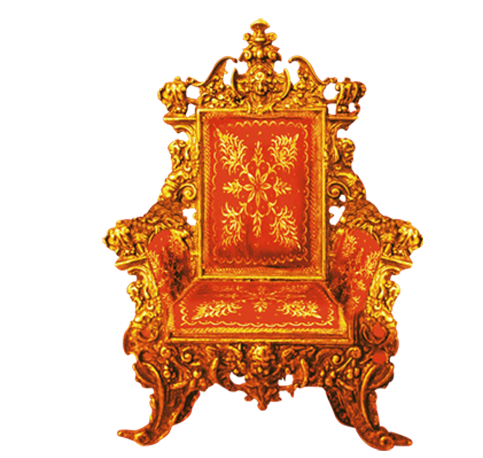 Throne Golden Chair Antique HD Image Free PNG PNG Image