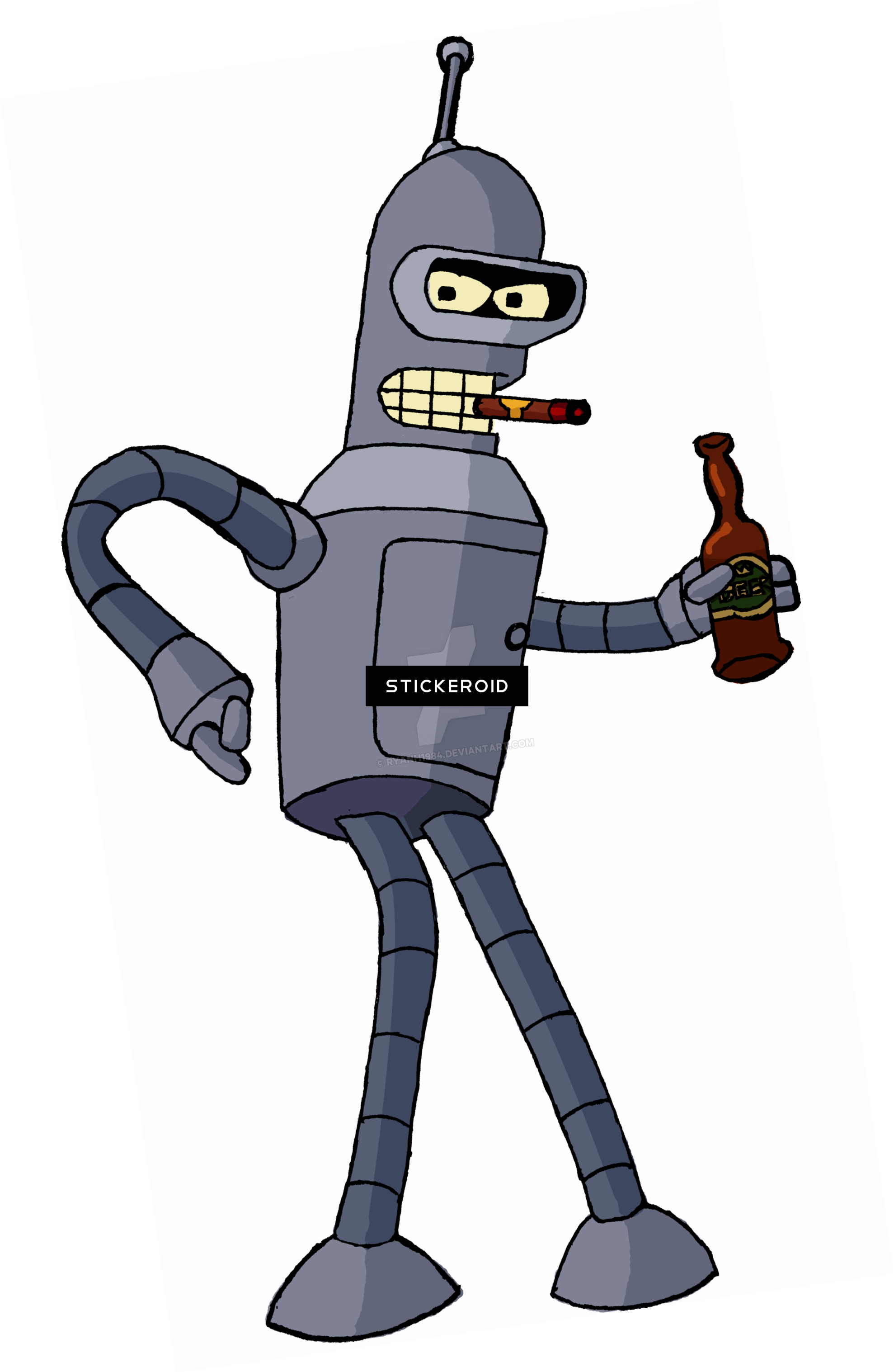 Futurama Robot Bender Download HD PNG Image