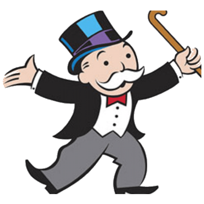 Monopoly Uncle Rich Party Male Pennybags Man PNG Image