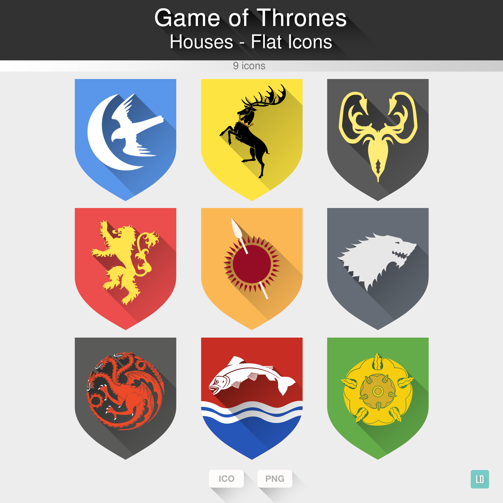 Seven Emblem Thrones Of Brand Kingdoms Game PNG Image