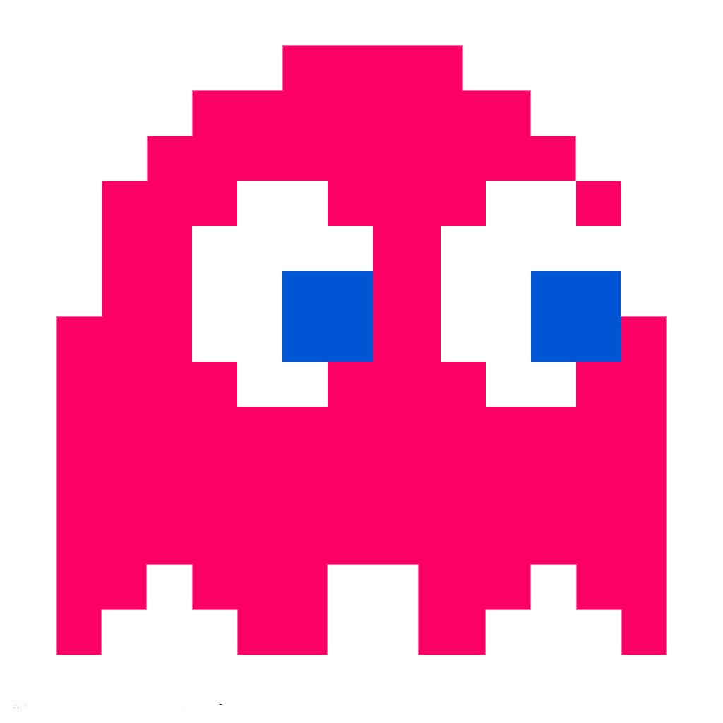 Pink World Pacman Square Ghosts PNG Download Free PNG Image