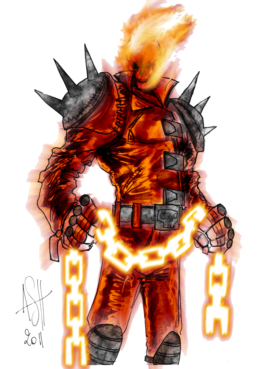 Ghost Rider Face Image PNG Image