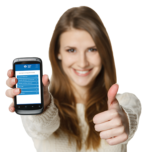 Mobile Using Girl Phone Happy PNG Image