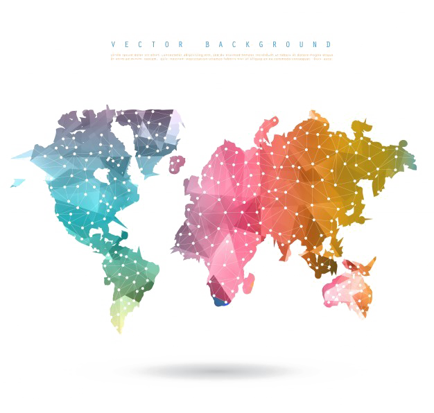 Abstract World Map Picture Free Clipart HD PNG Image