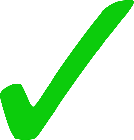 Green Tick File PNG Image