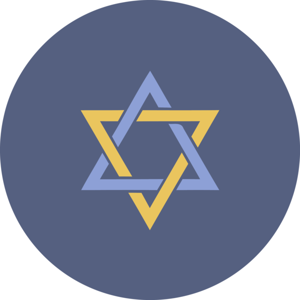Hanukkah Logo Electric Blue Circle For Happy Games PNG Image