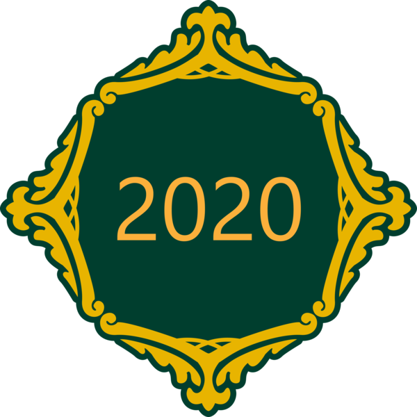 New Year Emblem Logo Symbol For Happy 2020 Activities PNG Image