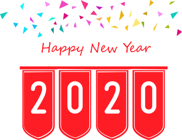 New Year Text Font Line For Happy 2020 Events Near Me PNG Image