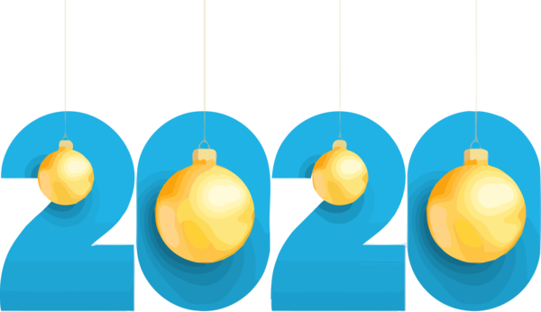 New Years 2020 Yellow Circle Sphere For Happy Year Ball Drop PNG Image