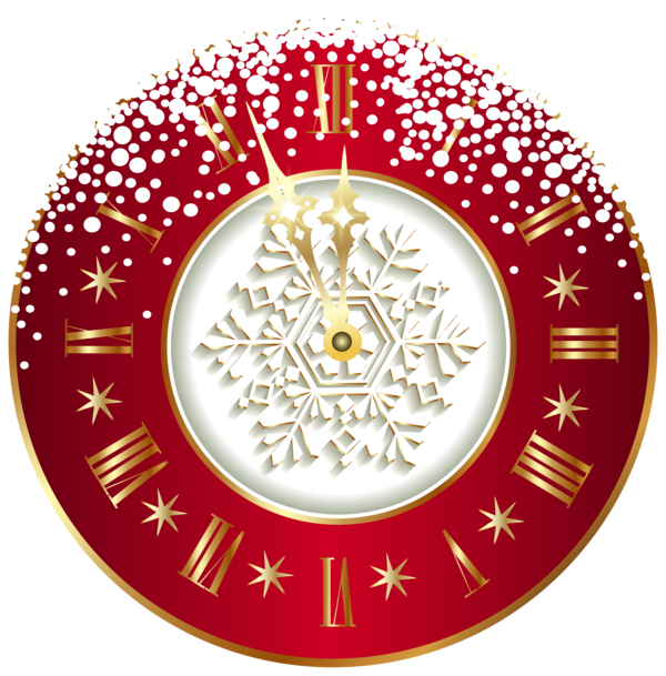 Christmas Countdown New Year Ornament Clock For Colors PNG Image